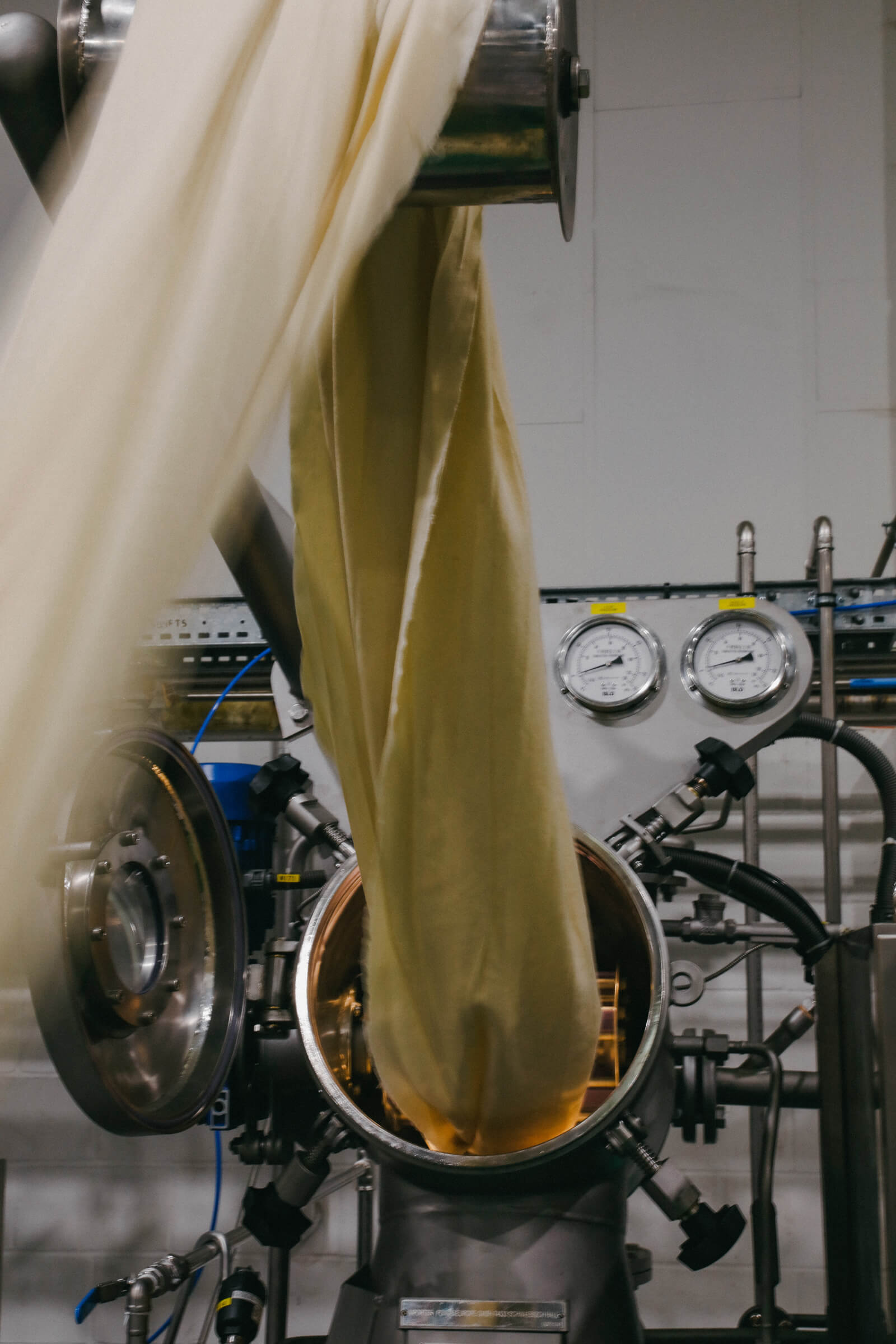 Dyeing at the factory